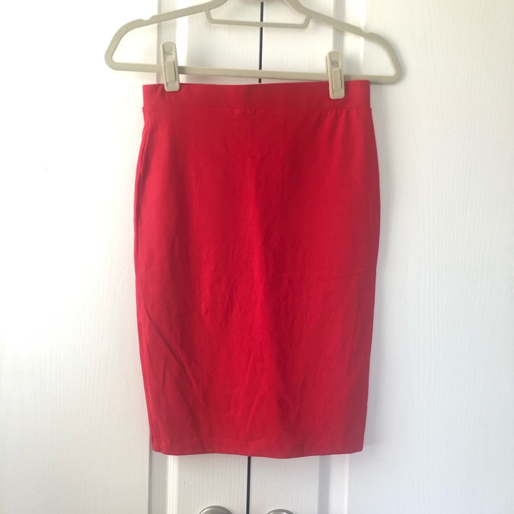 NWOT Forever 21 Red Pencil Skirt